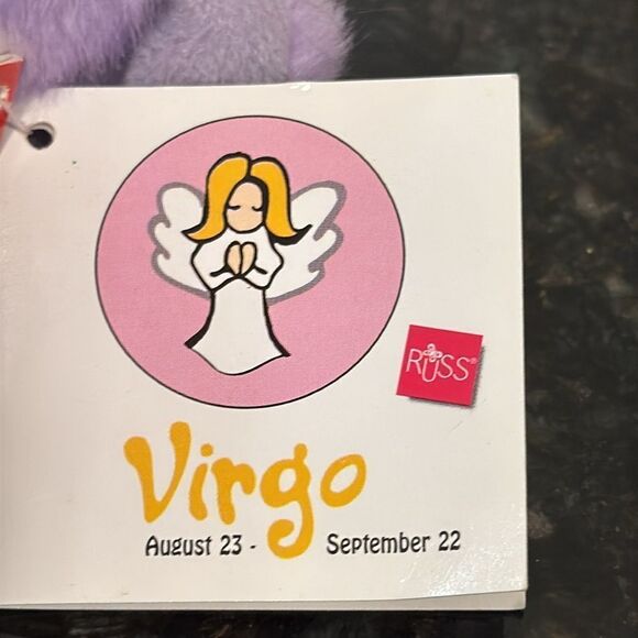 Russ Star-Scopes Birthday Zodiac Bear Virgo 11 inch Handmade - Picture 8 of 12